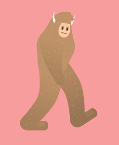 Gif animé Bigfoot marche